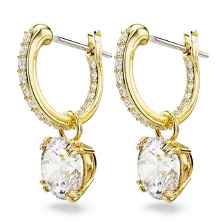 Constella drop earrings
Round cut, White, Gold-tone plated