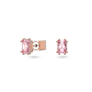 Stilla stud earrings
Cushion cut, Pink, Rose gold-tone plated
