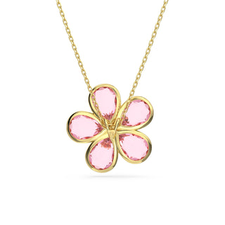 Florere necklace
Flower, Pink, Gold-tone plated