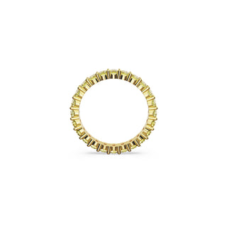 Matrix ring
Round cut, Yellow, Gold-tone plated
