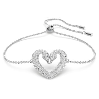 Una bracelet
Heart, Small, White, Rhodium plated