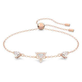 Ortyx bracelet
Triangle cut, White, Rose gold-tone plated